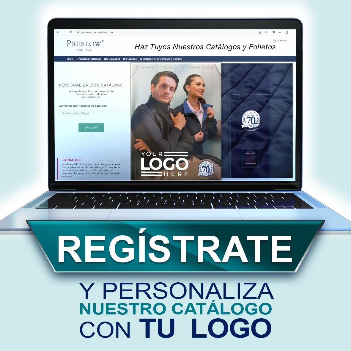 Personaliza tu catálogo.